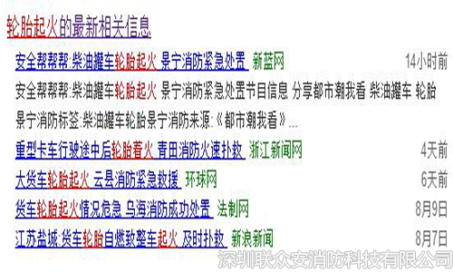 輪胎起火新聞